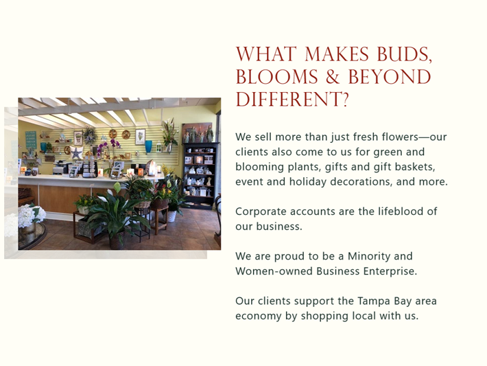 About Buds, Blooms & Beyond Tampa, FL Florist